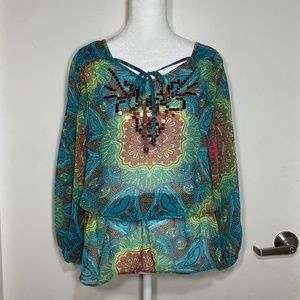 Ellen Tracy Top Blouse Size S